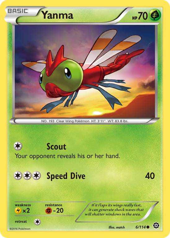 Yanma 6/114 XY Steam Siege