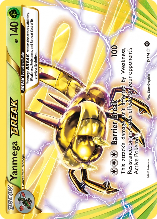 Yanmega BREAK 8/114 XY Steam Siege
