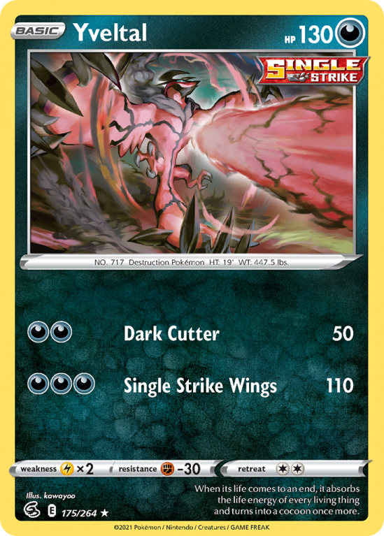 Yveltal 175/264 Sword & Shield Fusion Strike