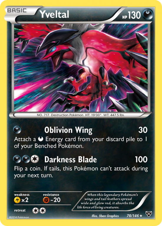 Yveltal 78/146 XY XY
