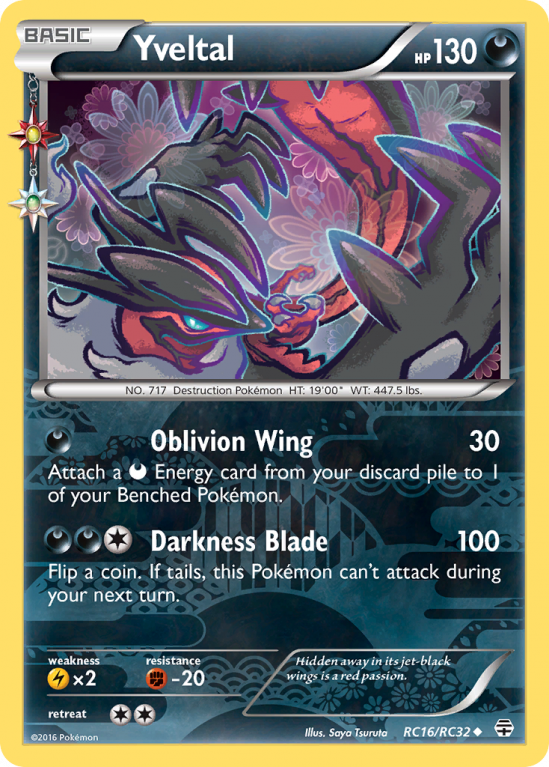 Yveltal RC16/115 XY Generations