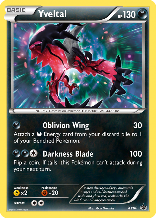 Yveltal XY06/183 XY XY Black Star Promos