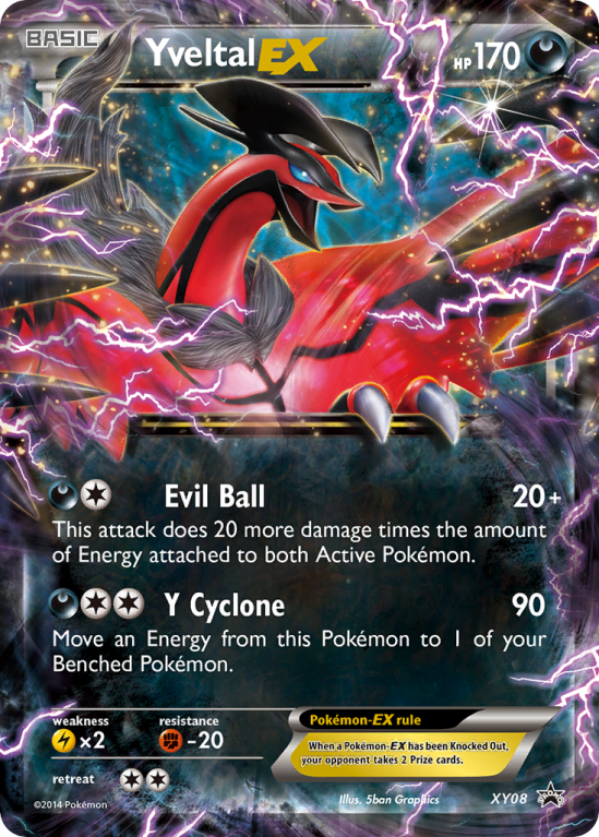 Yveltal-EX XY08/183 XY XY Black Star Promos