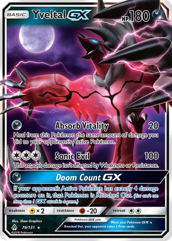 Yveltal-GX 79/131 Sun & Moon Forbidden Light