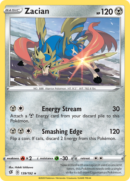 Zacian 139/192 Sword & Shield Rebel Clash