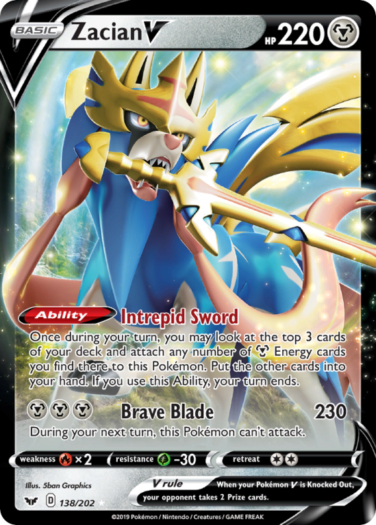 Zacian V 138/202 Sword & Shield Sword & Shield
