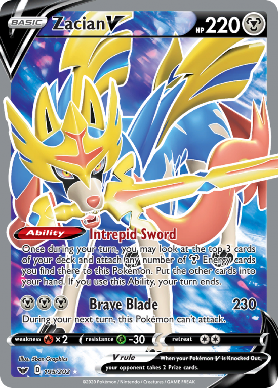Zacian V 195/202 Sword & Shield Sword & Shield