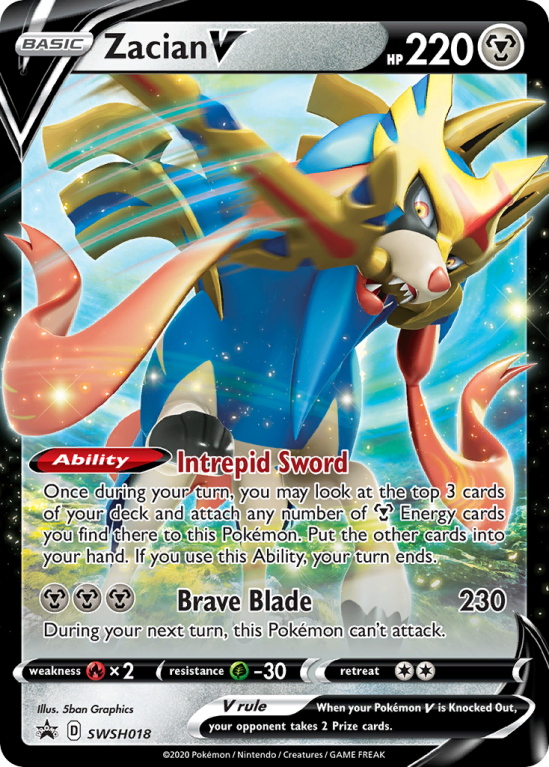 Zacian V SWSH018/103 Sword & Shield SWSH Black Star Promos