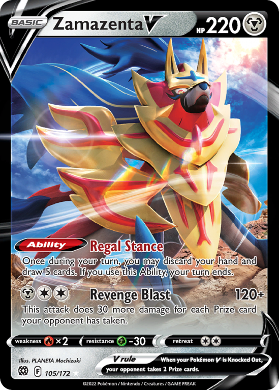 Zamazenta V 105/172 Sword & Shield Brilliant Stars