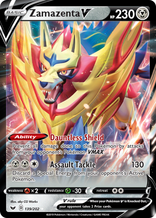 Zamazenta V 139/202 Sword & Shield Sword & Shield