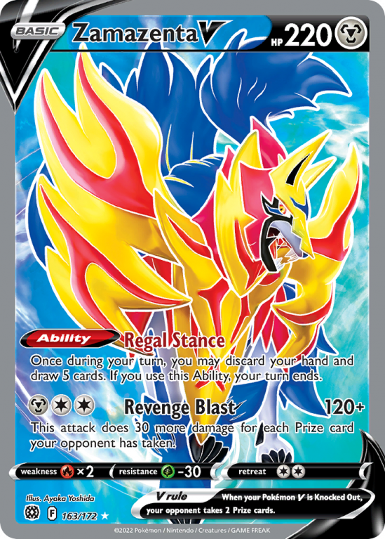 Zamazenta V 163/172 Sword & Shield Brilliant Stars