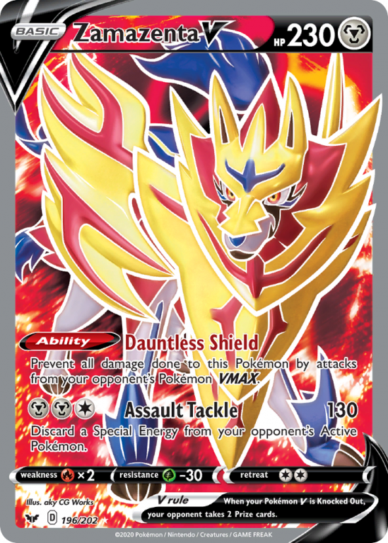 Zamazenta V 196/202 Sword & Shield Sword & Shield