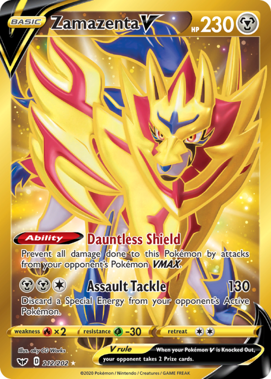 Zamazenta V 212/202 Sword & Shield Sword & Shield