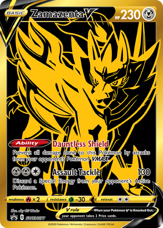 Zamazenta V SWSH077/103 Sword & Shield SWSH Black Star Promos