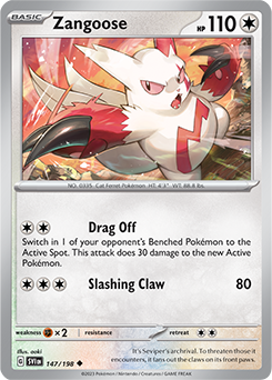 Zangoose 147/198 Scarlet & Violet Scarlet & Violet