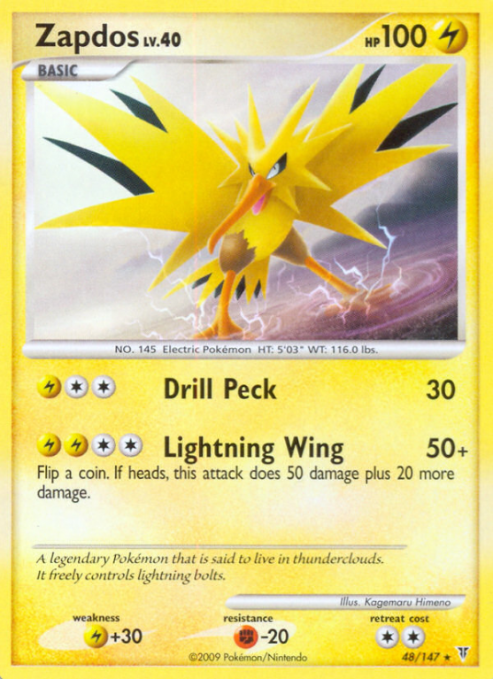 Zapdos 48/147 Platinum Supreme Victors