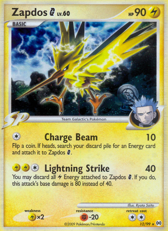 Zapdos G 12/99 Platinum Arceus