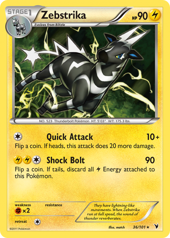 Zebstrika 36/101 Black & White Noble Victories