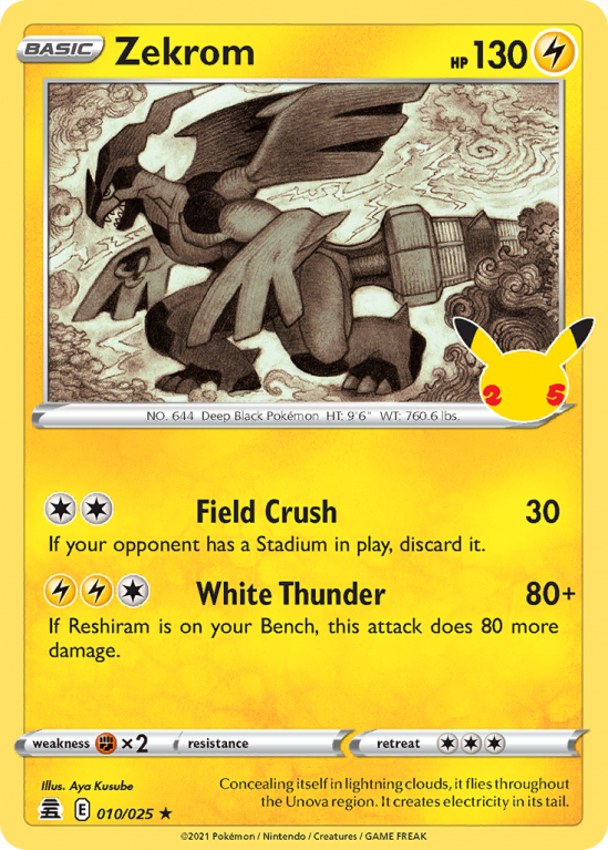 Zekrom 10/25 Sword & Shield Celebrations