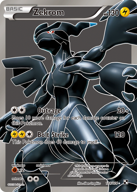 Zekrom 114/114 Black & White Black & White