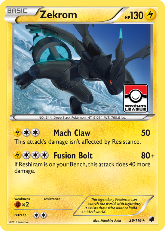 Zekrom 39/116 Black & White Plasma Freeze