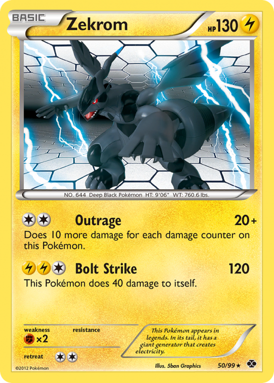 Zekrom 50/99 Black & White Next Destinies