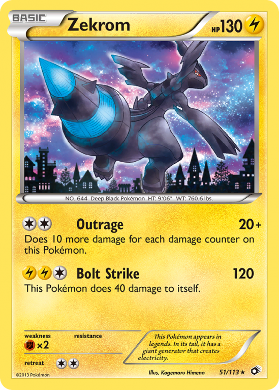 Zekrom 51/113 Black & White Legendary Treasures