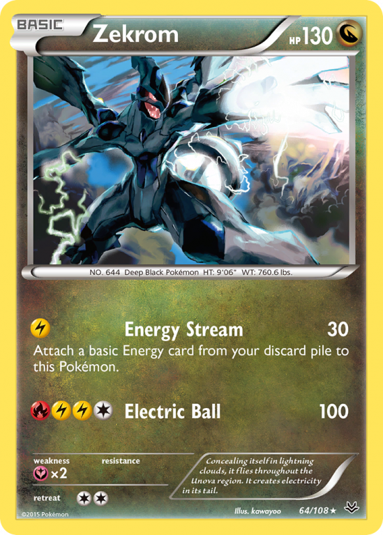 Zekrom 64/108 XY Roaring Skies