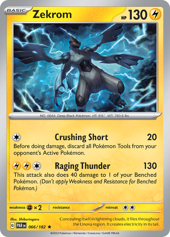Zekrom 66/182 Scarlet & Violet Paradox Rift