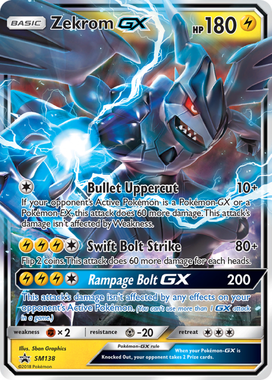 Zekrom-GX SM138/156 Sun & Moon SM Black Star Promos