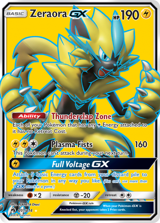 Zeraora-GX 201/214 Sun & Moon Lost Thunder