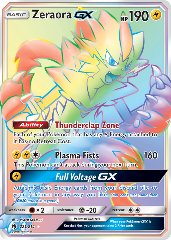 Zeraora-GX 221/214 Sun & Moon Lost Thunder