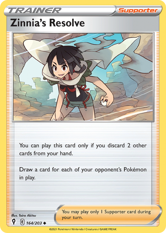 Zinnia's Resolve 164/203 Sword & Shield Evolving Skies