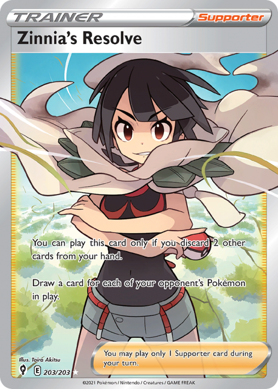 Zinnia's Resolve 203/203 Sword & Shield Evolving Skies