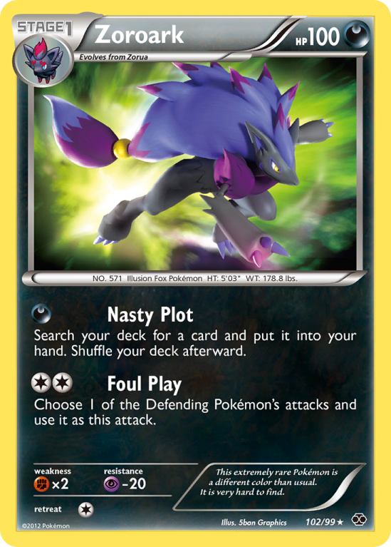 Zoroark 102/99 Black & White Next Destinies