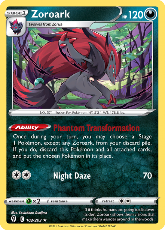 Zoroark 103/203 Sword & Shield Evolving Skies