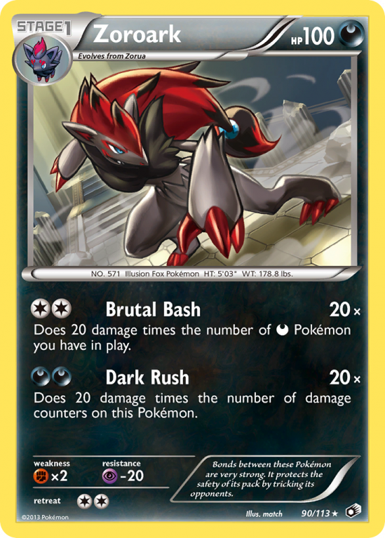 Zoroark 90/113 Black & White Legendary Treasures