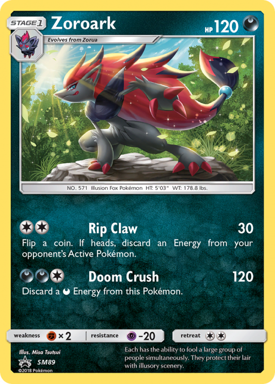 Zoroark SM89/156 Sun & Moon SM Black Star Promos