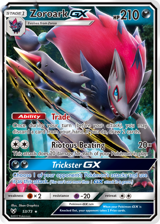 Zoroark-GX 53/73 Sun & Moon Shining Legends