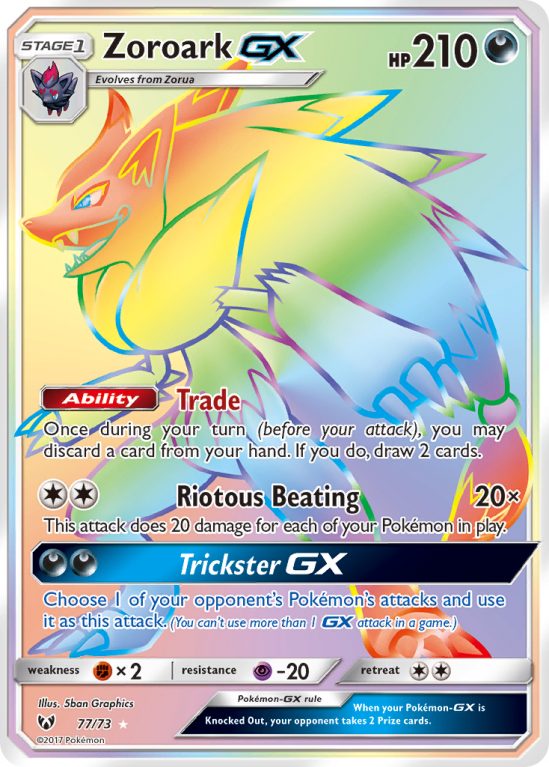 Zoroark-GX 77/73 Sun & Moon Shining Legends