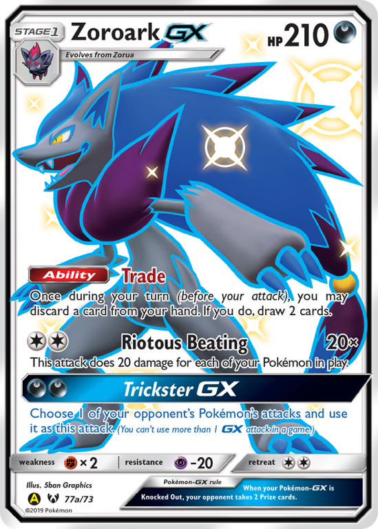 Zoroark-GX 77a/73 Sun & Moon Shining Legends