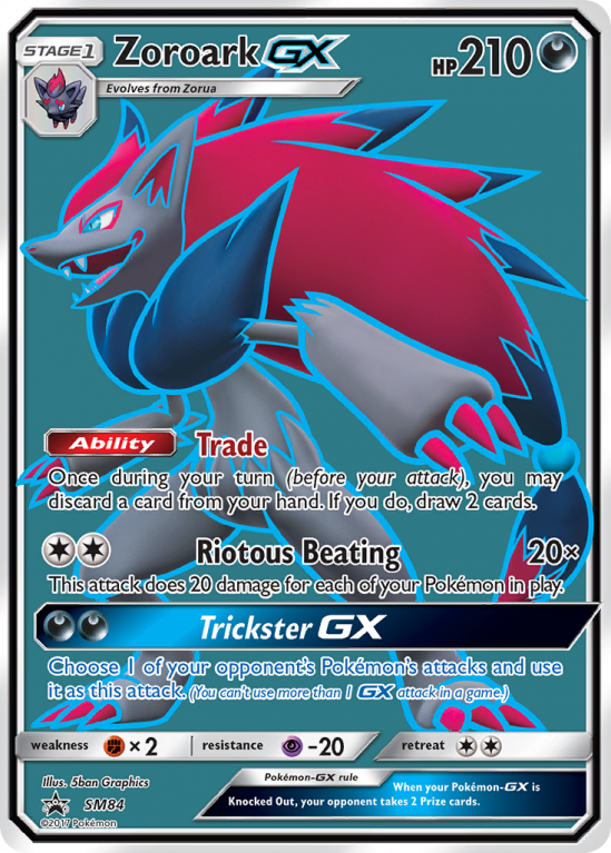 Zoroark-GX SM84/156 Sun & Moon SM Black Star Promos