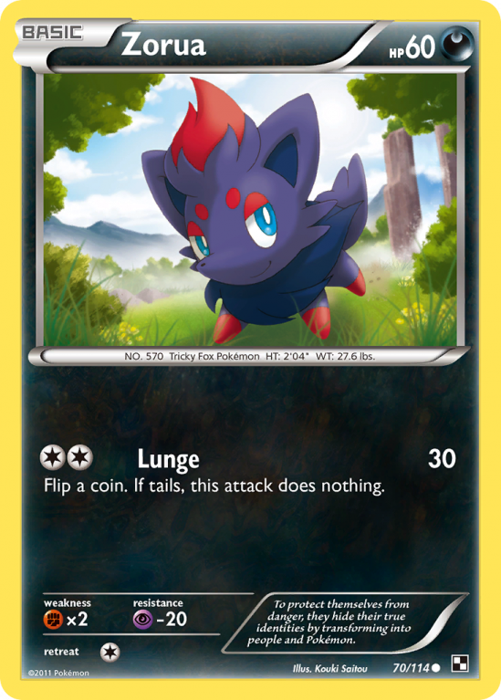 Zorua 70/114 Black & White Black & White