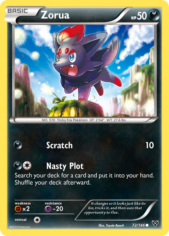 Zorua 72/146 XY XY