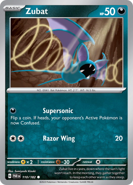Zubat 110/182 Scarlet & Violet Paradox Rift
