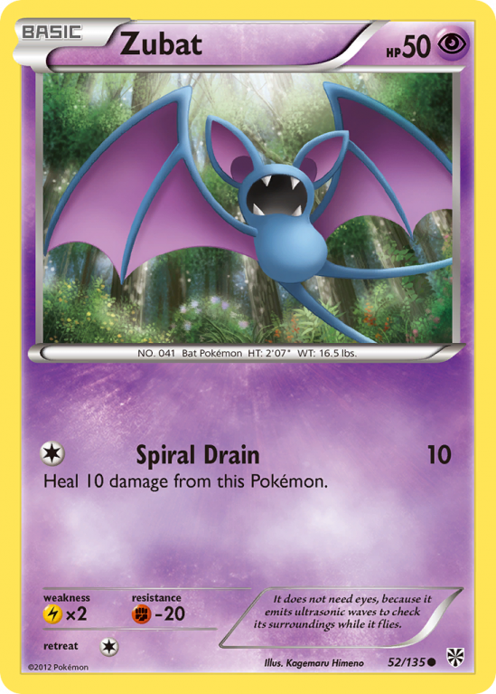Zubat 52/135 Black & White Plasma Storm