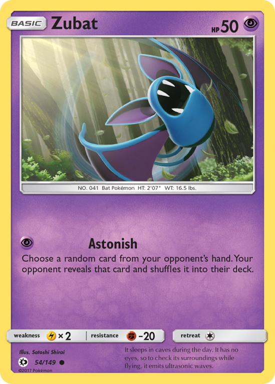 Zubat 54/149 Sun & Moon Sun & Moon