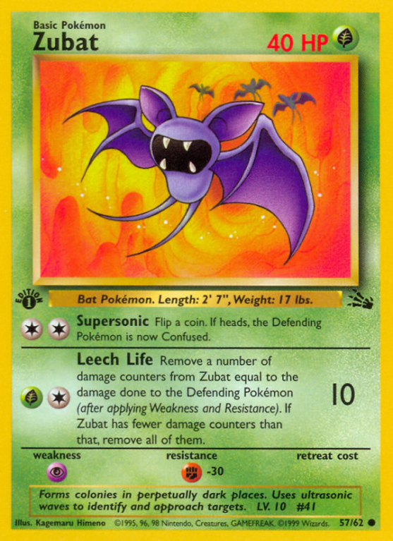 Zubat 57/62 Base Fossil