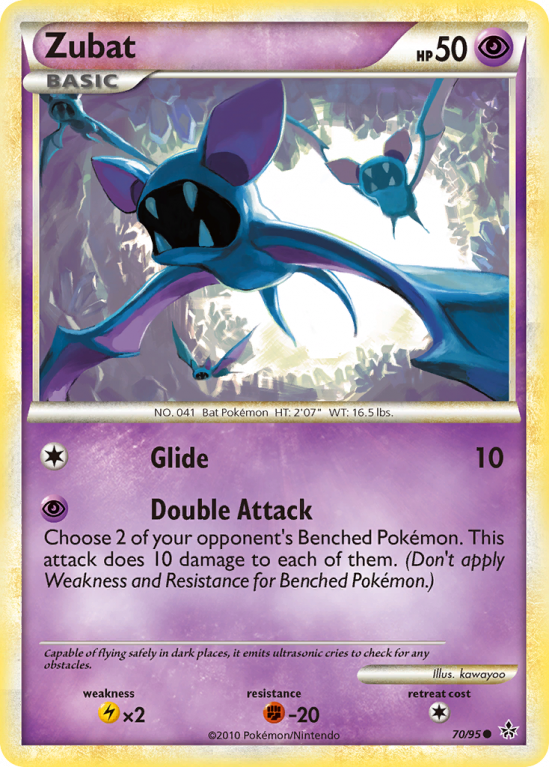 Zubat 70/95 HeartGold & SoulSilver HS—Unleashed