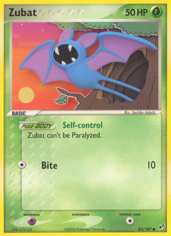 Zubat 83/107 EX Deoxys